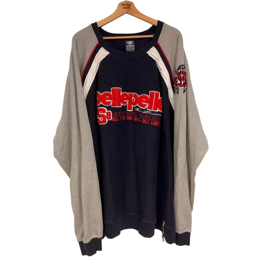 VTG Pelle Pelle Marc Buchanan Streetwear Crewneck Sweatshirt SZ 6XL RARE Drip